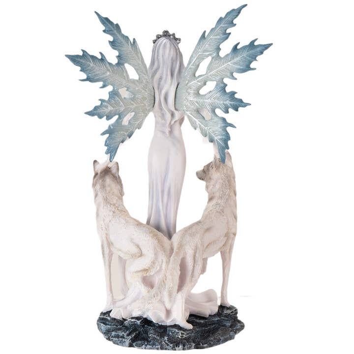 Snow Queen with Wolves