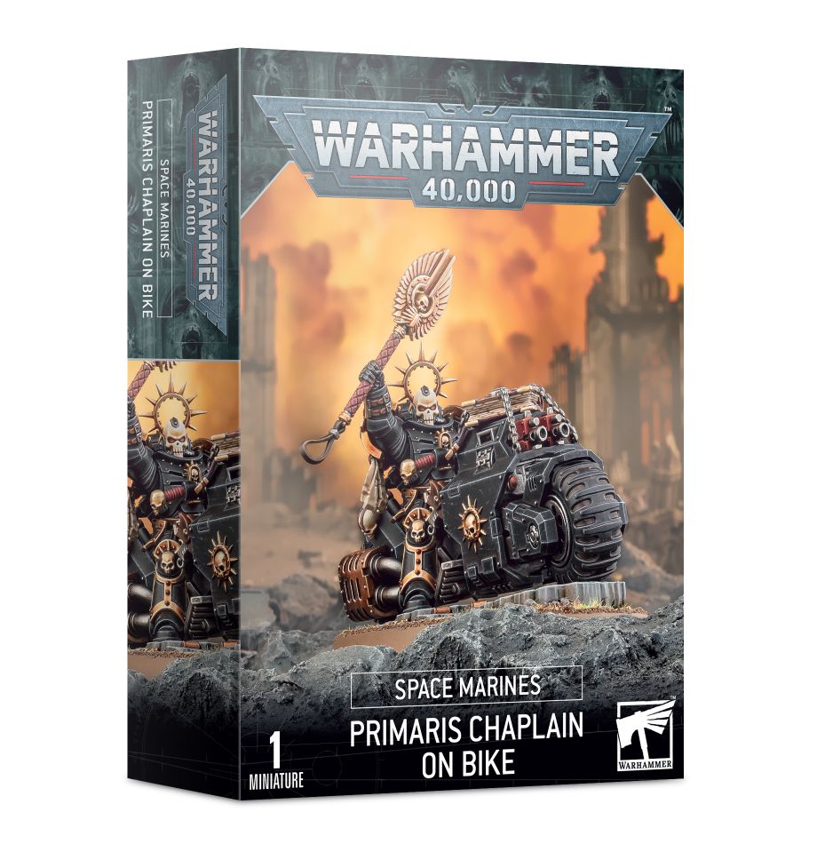 Warhammer 40K: Space Marines - Primaris Chaplain On Bike