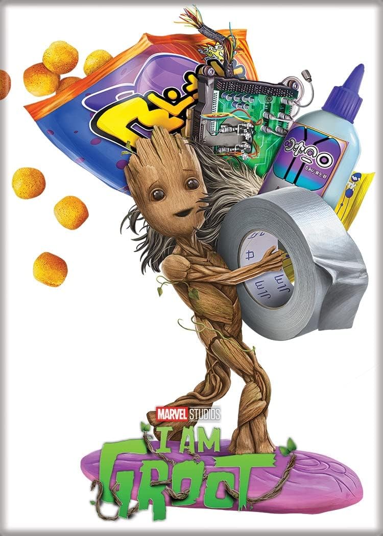Marvel Disney Plus: I am Groot with Duct Tape Magnet