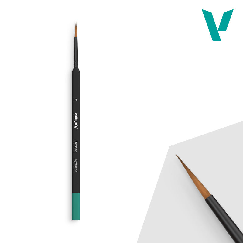 Vallejo Hobby Brushes: Precision - Synthetic - Size 3