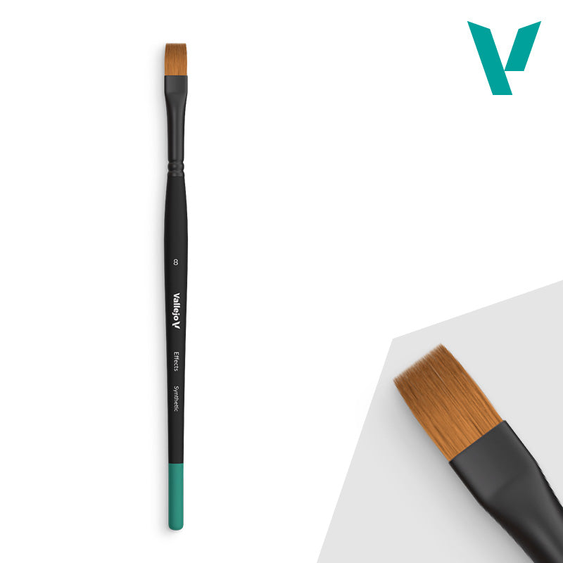 Vallejo Hobby Brushes: Effects - Synthetic - Size 8