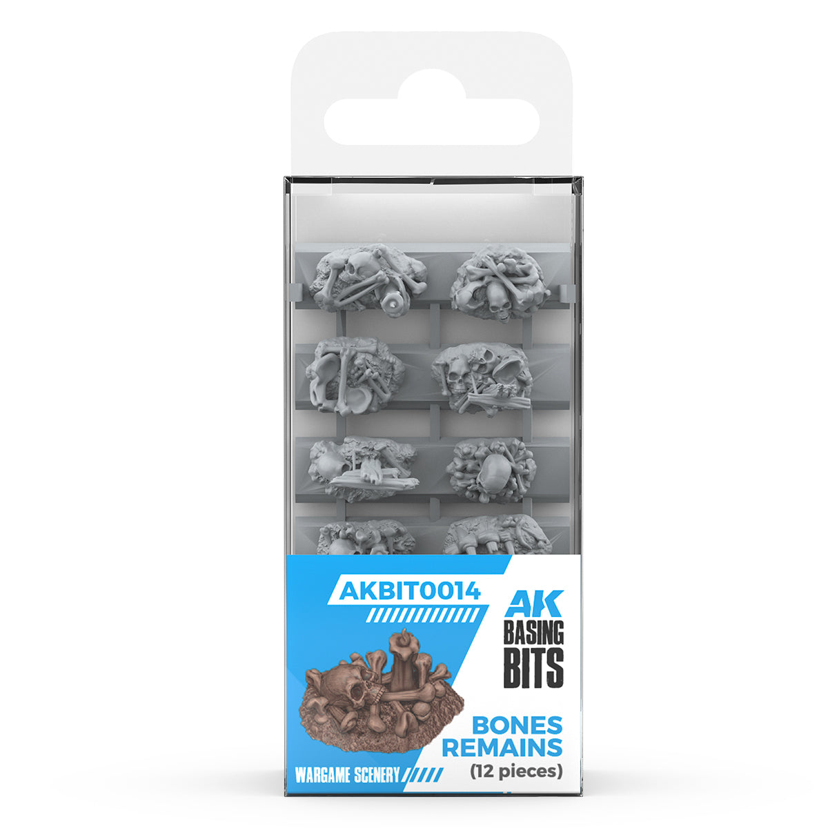 AK Interactive Basing Bits: Bones Remains (12 Pieces)