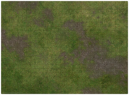 Monster Scenery: 3x3 Adventure Mat - Broken Grassland / Desert Scrubland