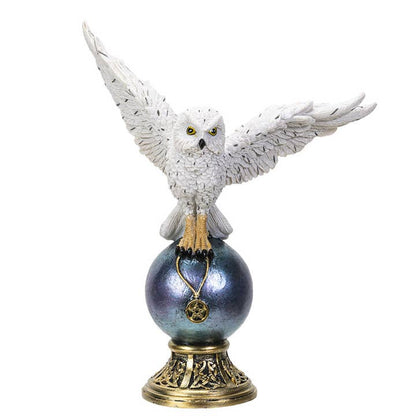 Snowy Owl On Orb