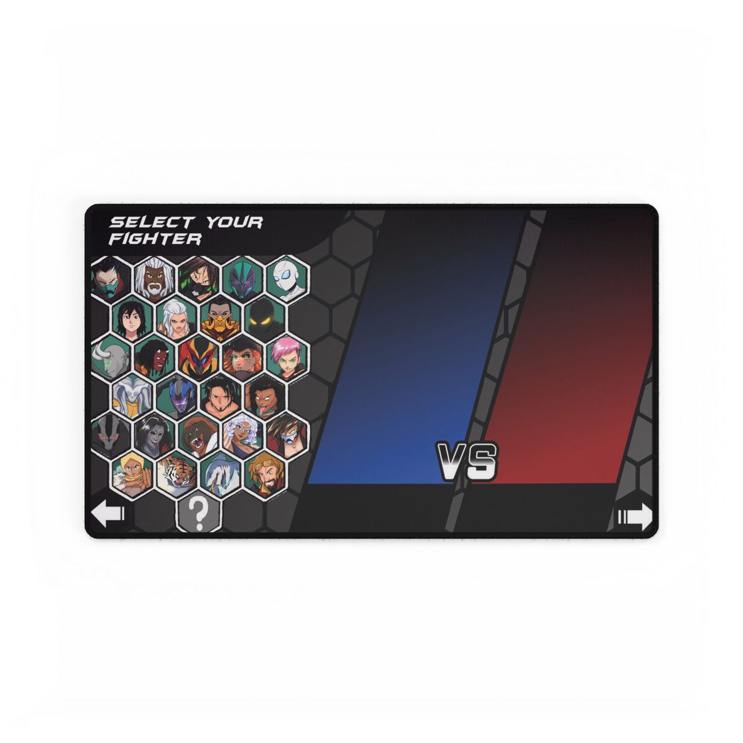 TAPIS DE JEU - Powerline Ultra - Écran de sélection des combattants