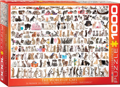 Puzzle: Animal Charts - The World of Cats