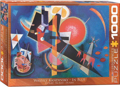 Puzzle: Fine Art Masterpieces - In Blue by Wassily Kandinsky