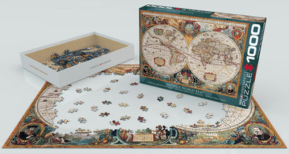 Puzzle: Maps & Flags - Orbis Geographica World Map