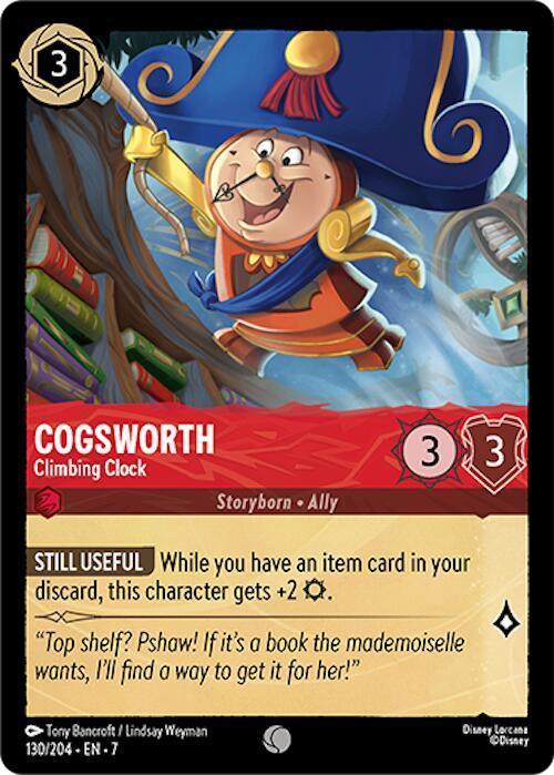 Cogsworth - Horloge Grimpante (130/204) [Île d'Archazia]