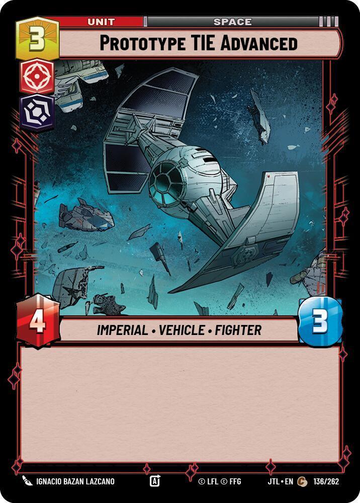 Prototype TIE Advanced (136/262) [Vitesse-Lumière]