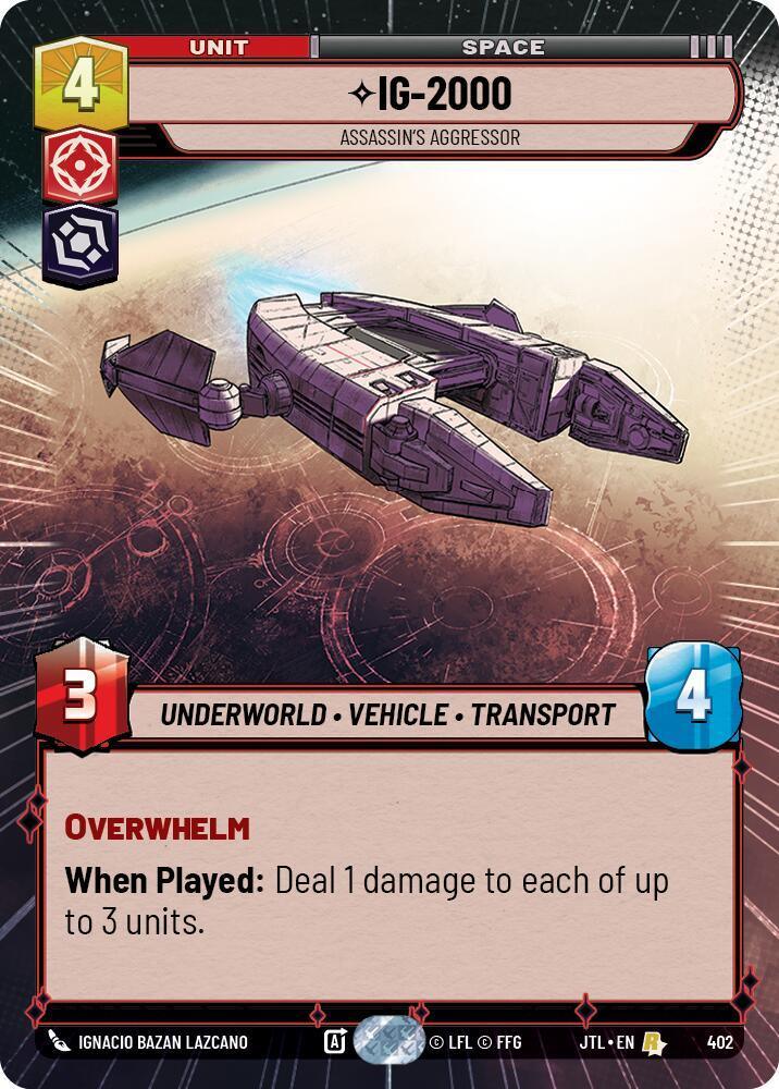 IG-2000 - Aggresseur de l'assassin (Hyperspace) (402) [Jump to Lightspeed]