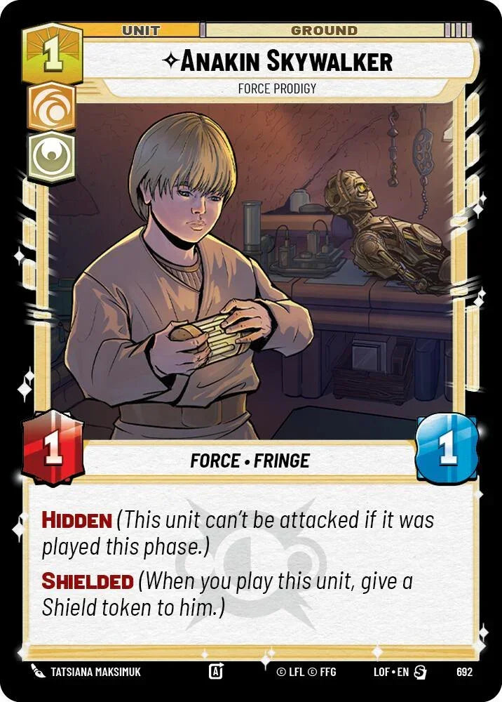 Anakin Skywalker (692) - Prodige de la Force (Feuille) (692) [Légendes de la Force]