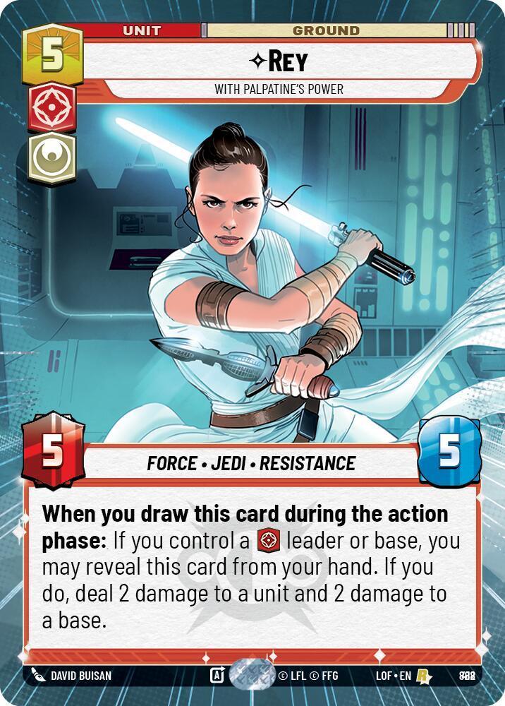 Rey (888) - Avec le pouvoir de Palpatine (Hyperspace Foil) (888) [Légendes de la Force]