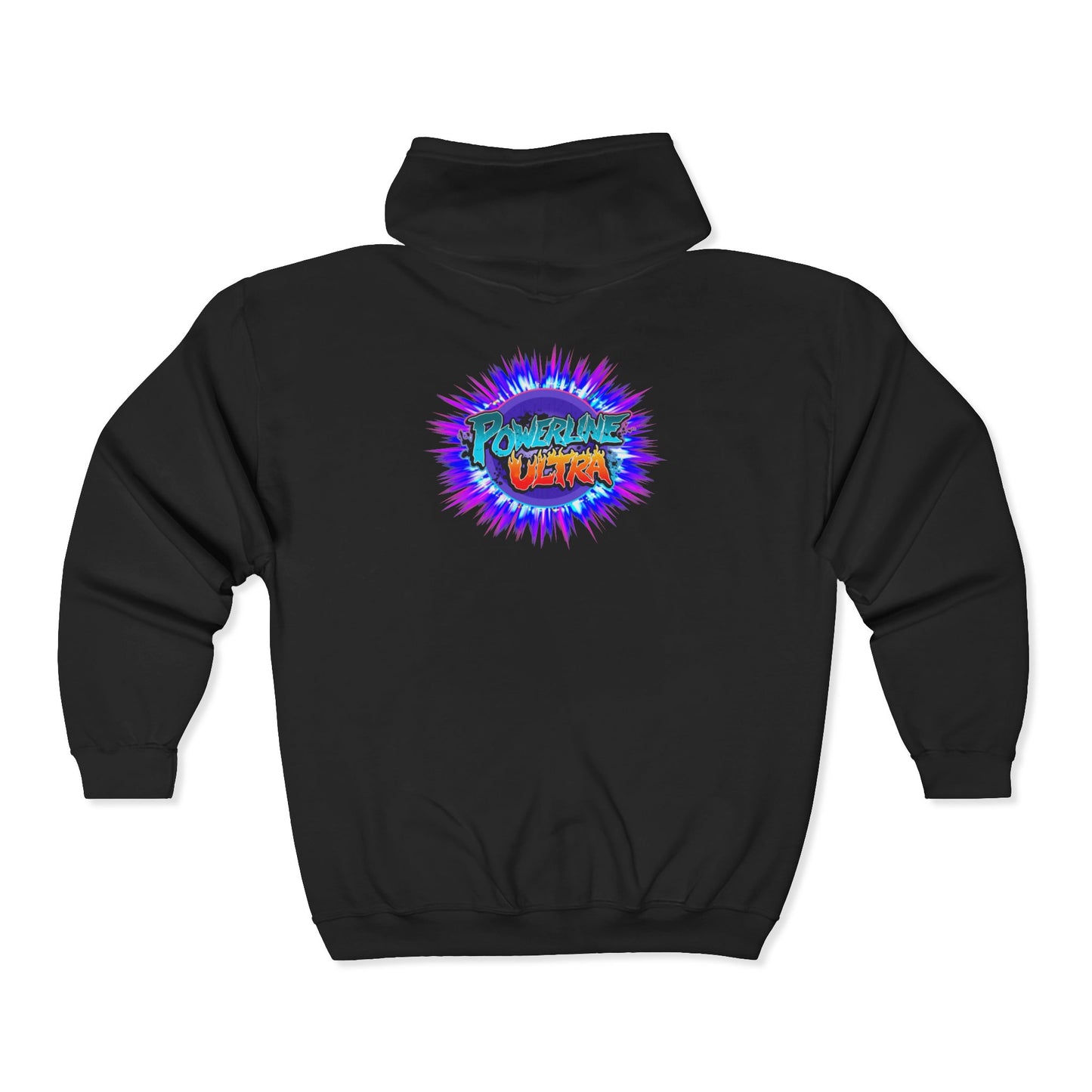 Powerline Ultra - Unisex Heavy Blend™ Full Zip Hooded Sweatshirt (With chest and back logo)