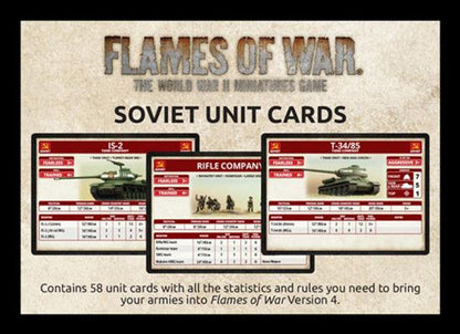 Flames of War: Late War Soviet Unit Cards
