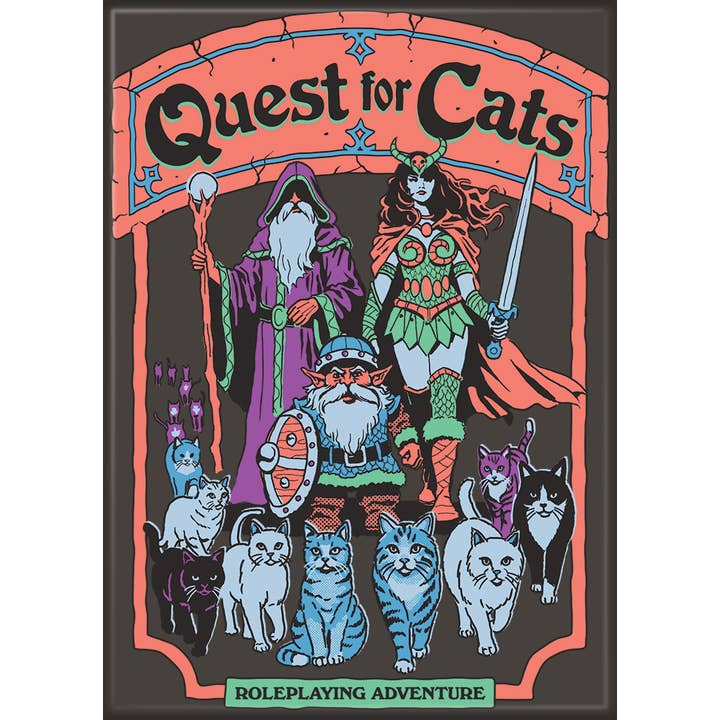 Steven Rhodes: Quest For Cats Magnet