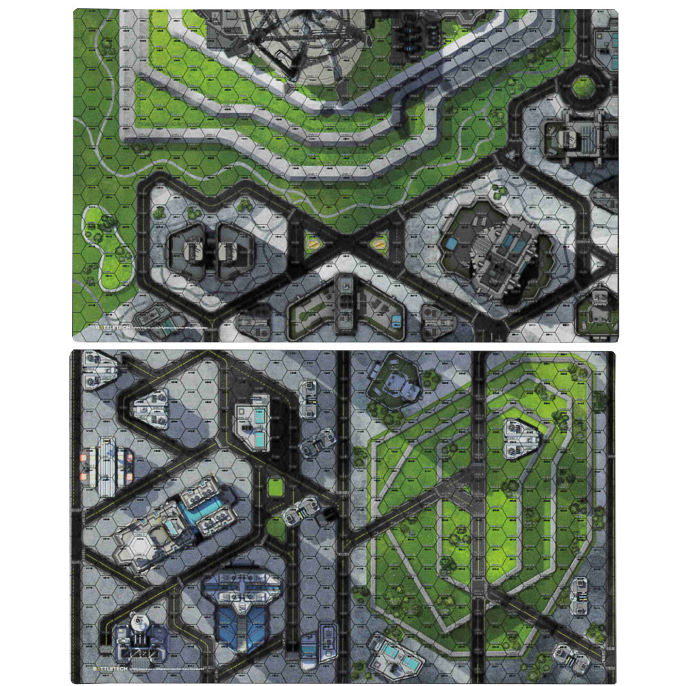 BattleTech: Battle Mat - City HPG Engineering/Business District
