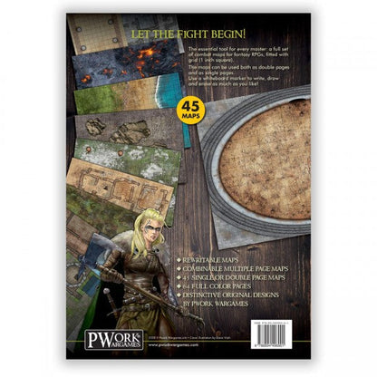 Combat Book 1: Fantasy Rewritable Combat Maps for Tabletop RPGs
