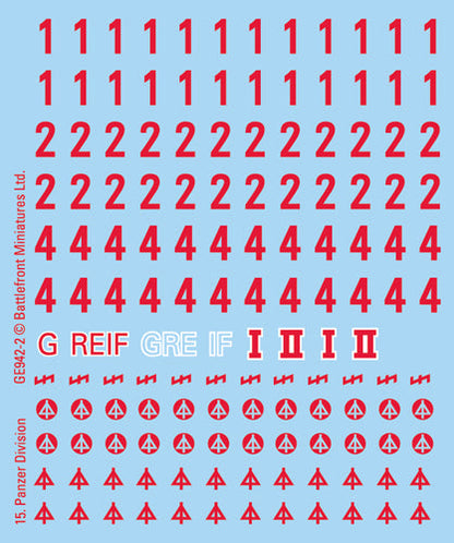 Flames of War: German DAK Decals