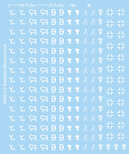 Flames of War: German DAK Decals