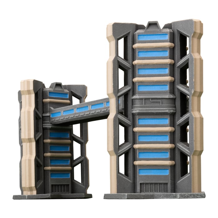 Battlefield in a Box: HexTech Trinity City - Binary Towers