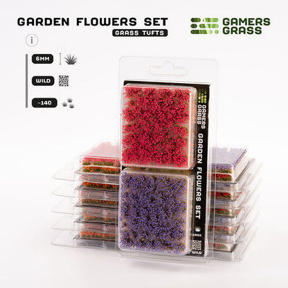 Gamers Grass Tufts: Garden Flowers Set- Wild