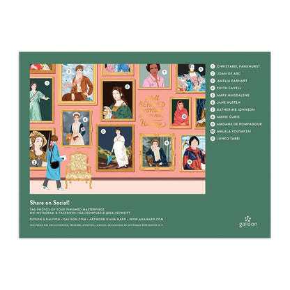 Galison Puzzles: Foil Puzzle - 1000 Pieces - Herstory Museum