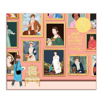 Galison Puzzles: Foil Puzzle - 1000 Pieces - Herstory Museum