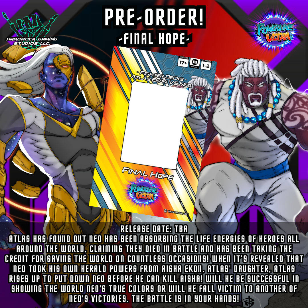 Powerline Ultra - FIGHTER DECK: Final Hope (Atlas Ekon VS Neo) 2-Player Starter Deck (PRE-ORDER)