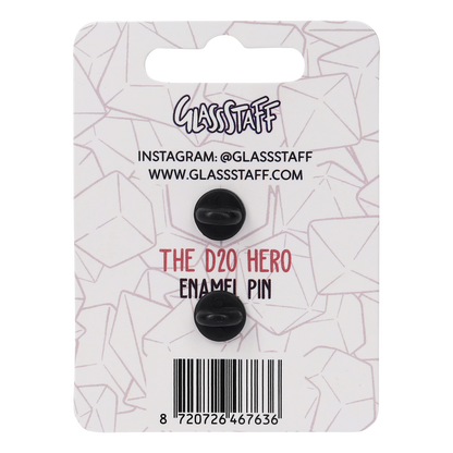 Enamel Pin: D20 Hero