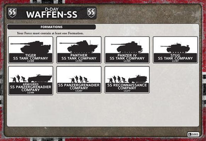 Flames of War: German Armoured SS Panzergrenadier Company HQ (Late War)