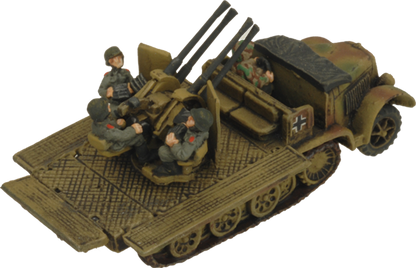 Flames of War: German SD KFZ 7/1 Quad AA Platoon (Mid War)