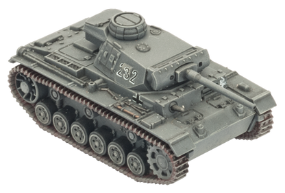 Flames of War: German Panzer III Tank Platoon (Mid War)