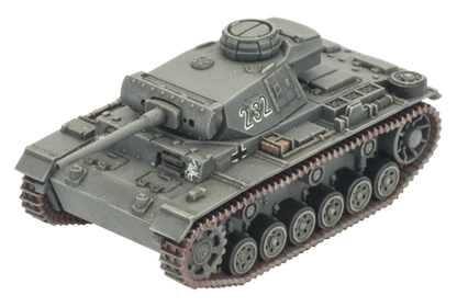 Flames of War: German Panzer III Tank Platoon (Mid War)
