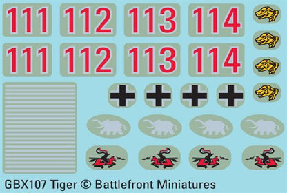 Flames of War: German Tiger Heavy Tank Platoon (Mid War)