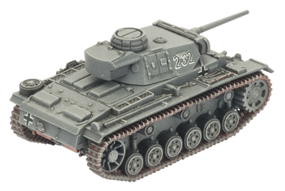 Flames of War: German Panzer III Tank Platoon (Mid War)