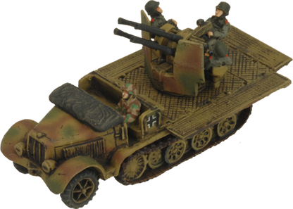 Flames of War: German SD KFZ 7/1 Quad AA Platoon (Late War)