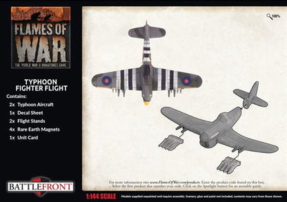 Flames of War: British Typhoon Fighter Flight (Late War)