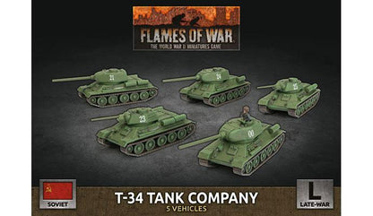 Flames of War: Soviet T-34 Tank Company (Late War)