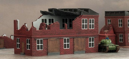 Flames of War: Destroyed Brick Factory