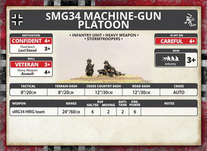 Flames of War: German sMG34 Machine-Gun Platoon (Mid War)