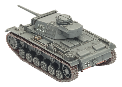 Flames of War: German Panzer III Tank Platoon (Mid War)