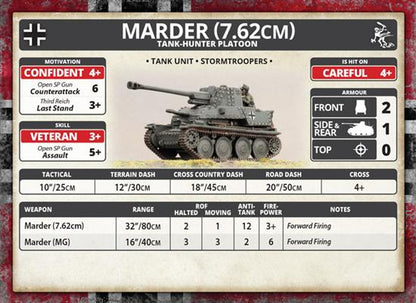 Flames of War: German Marder (7.62cm) Tank-Hunter Platoon (Mid War)