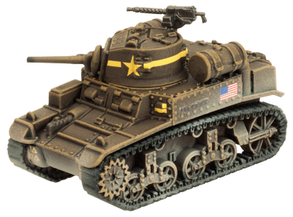 Flames of War: American M3 Stuart Light Tank Platoon (Mid War)