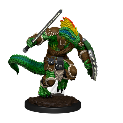 D&D: Nolzur's Marvelous Miniatures - Lizardfolk Barbarian & Lizardfolk Cleric