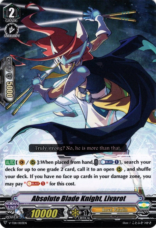 Cardfight Vanguard - Absolute Blade Knight, Livarot (V-TD11)