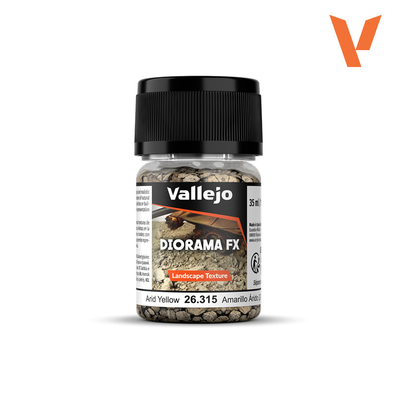 Vallejo Diorama FX: Landscape Texture - Arid Yellow - 2-5 mm