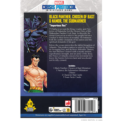 Marvel Crisis Protocol: Black Panther, Chosen of Bast & Namor, the Sub-Mariner
