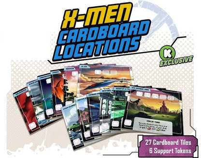 Marvel United: X-Men Kickstarter Exclusive Cardboard Locations