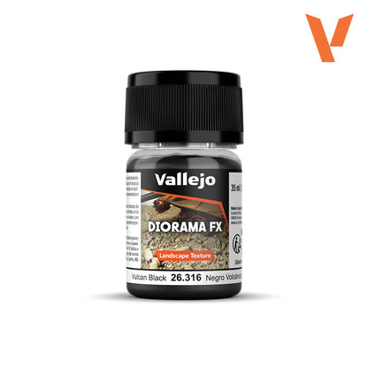 Vallejo Diorama FX: Landscape Texture - Vulcan Black - 0.1-0.6 mm